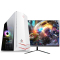 铭能 i9级八核E5-2660/GTX1060 3G独显/16G内存/256G固态+500G机械盘 台式电脑 台式机 电脑主机 组装电脑 家用办公商务娱乐电竞游戏电脑+21.5英寸