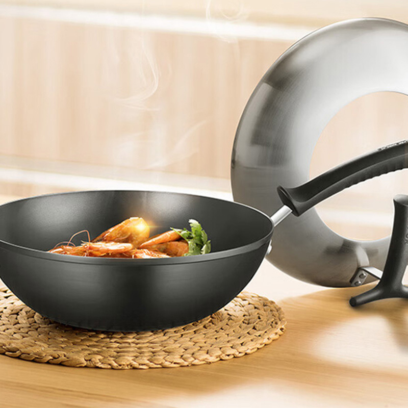 苏泊尔炒锅32cm防刮耐磨安心烹饪导热均匀防烫手柄FC32H7高清大图