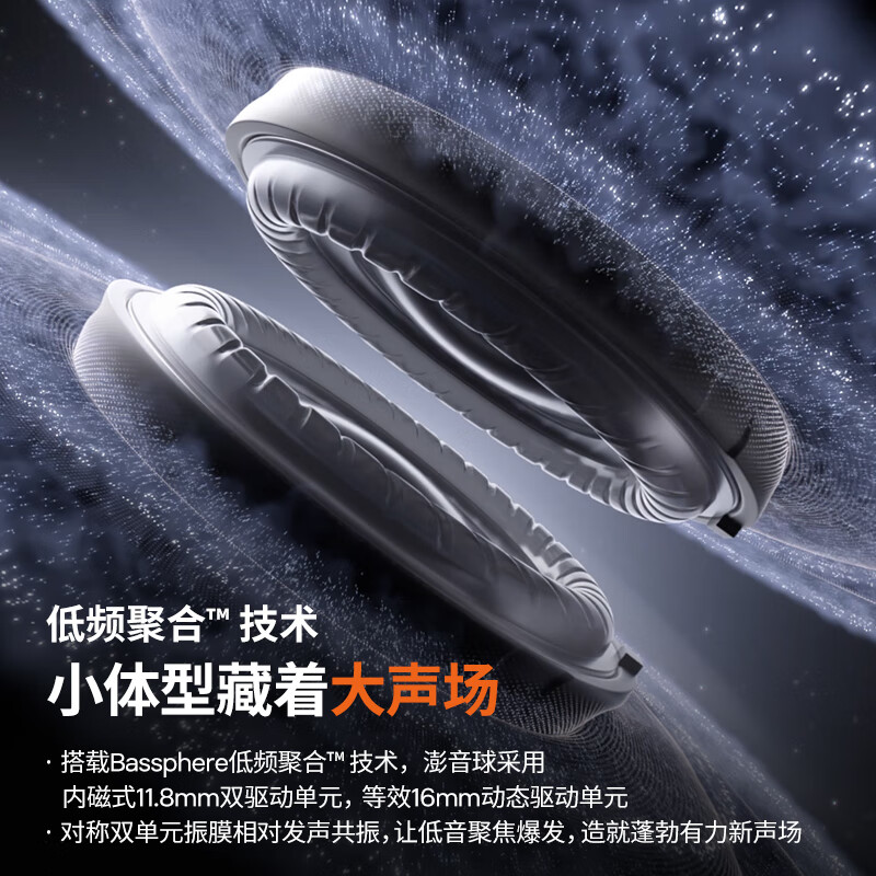 韶音(SHOKZ)[重磅新品]OpenDots ONE耳夹式耳机开放式蓝牙耳机动钛圈E310 星际白高清大图