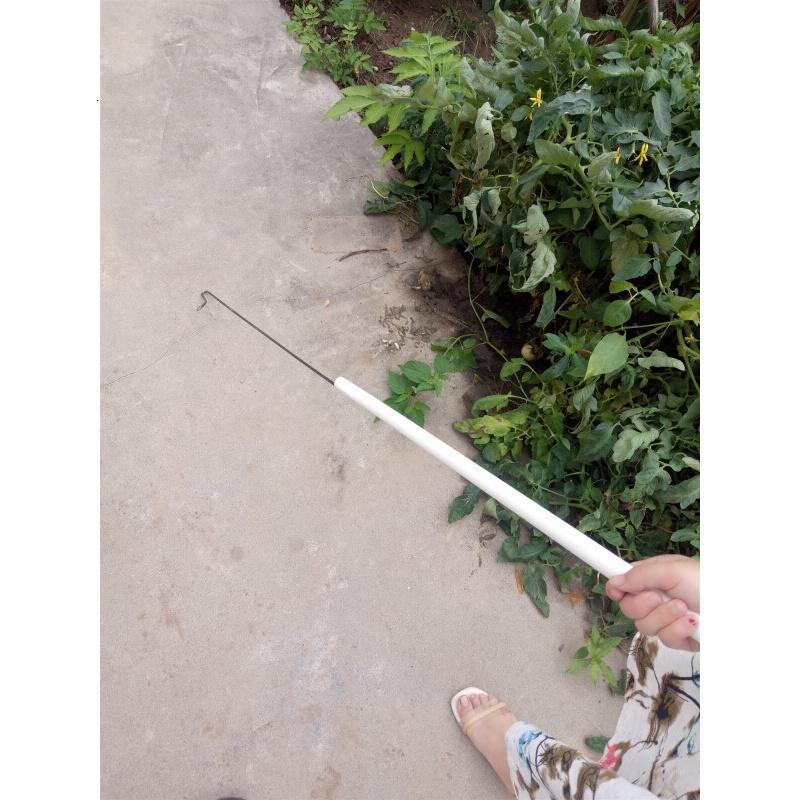 汐岩抓鸡工具捉鸡抓鸡勾子户外养殖场捕鸡鸭捕鸡钩子捉鸡 长度1.2米直径4mm