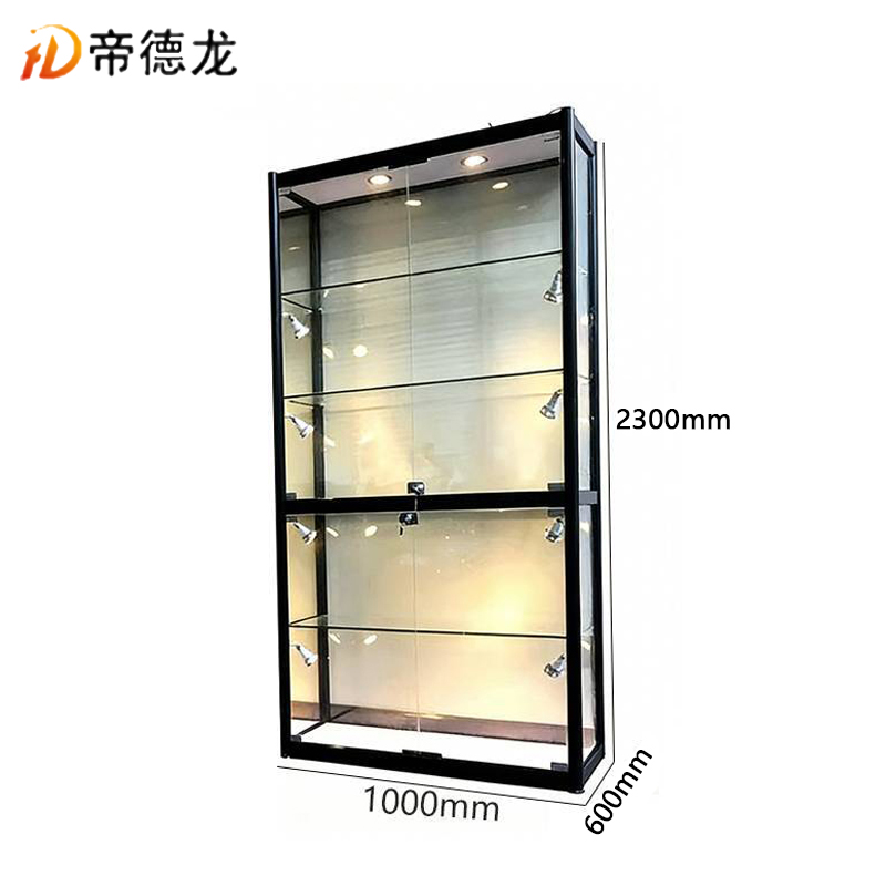 帝德龙 展示柜玻璃透明储物柜办公柜BQ7 1000*600*2300mm高清大图