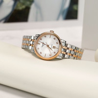 [刘亦菲同款]天梭(TISSOT)瑞士手表卡森臻我系列钢带女士机械表T122.207.22.036.00