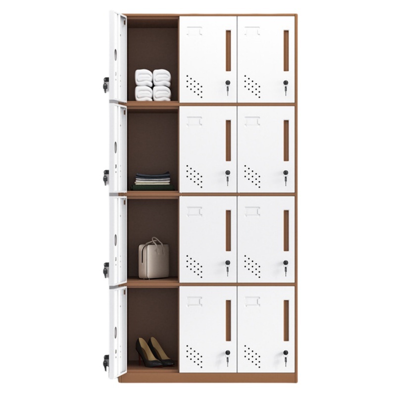 凌迪星咖色12门更衣柜900*400*1850mm台高清大图