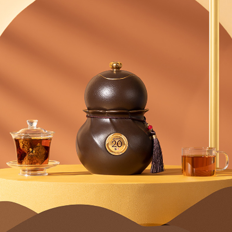 八马茶业(BAMA TEA)多多益善·新会陈皮(2002)(新)-100克高清大图