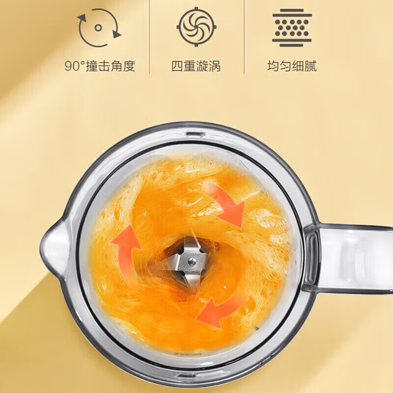 美的(Midea)榨汁机便携式榨汁机多功能大容量家用养生料理机果汁机搅拌机 MJ-LZ25Easy119高清大图