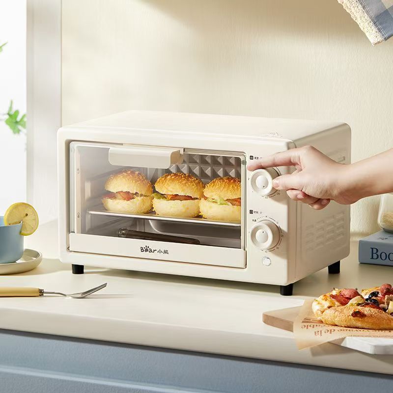 小熊电烤箱家用多功能10L米白色DKX-F10N3高清大图