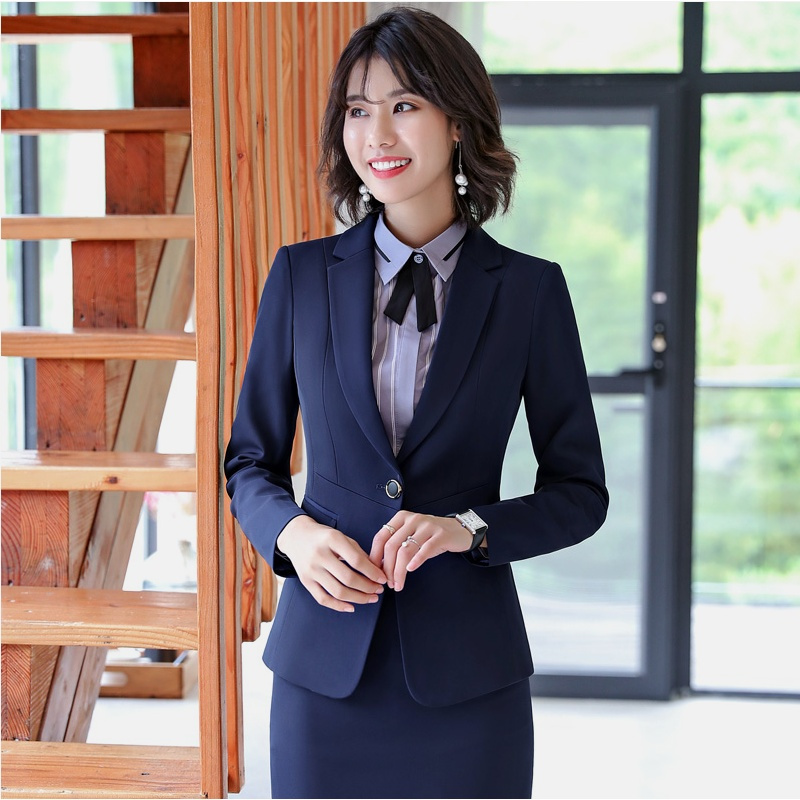 酒店工作服春秋冬新款女饭店前台经理领班西装ol正装马甲职业套装