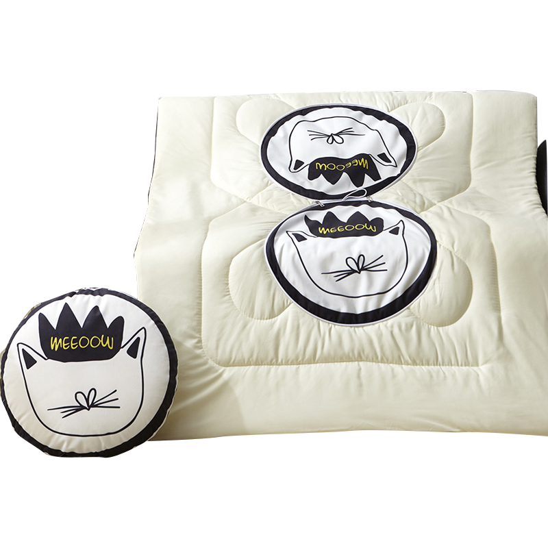 美帮汇抱枕被子两用款汽车抱枕 一对 车内 个性坐垫午睡毯子高清大图