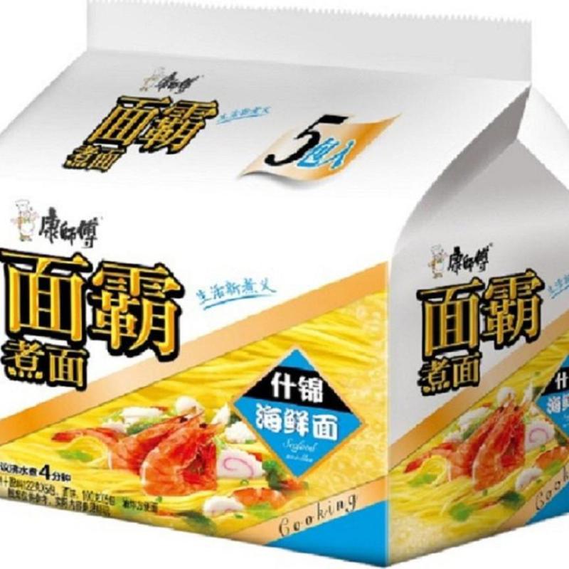 康师傅面霸煮面什锦海鲜面125g*5