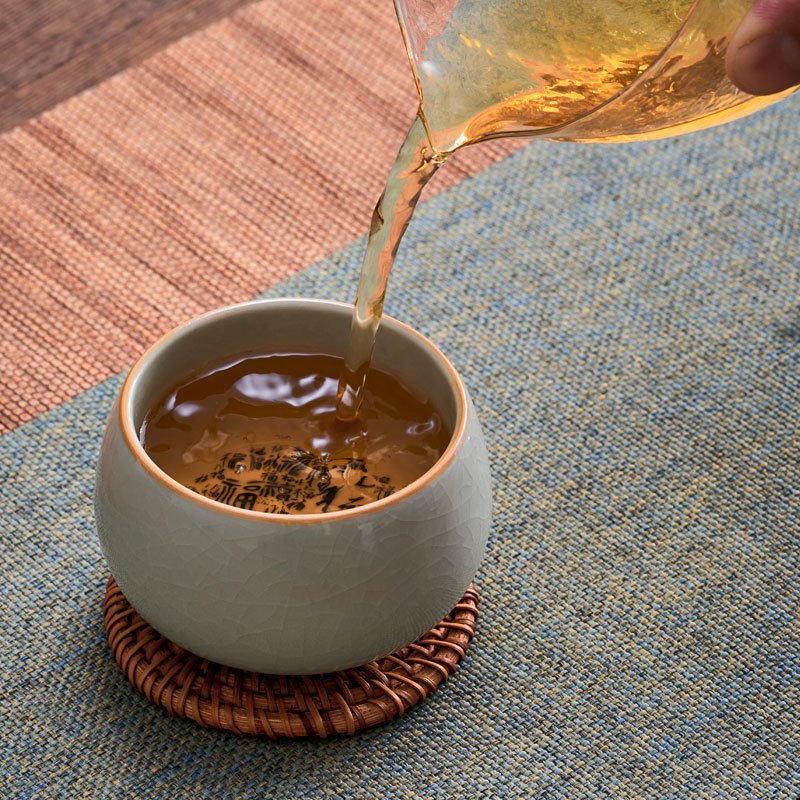 常生源 汝窑茶杯手绘开片原矿送礼功夫茶具单杯精致礼盒 臻致主人杯高清大图