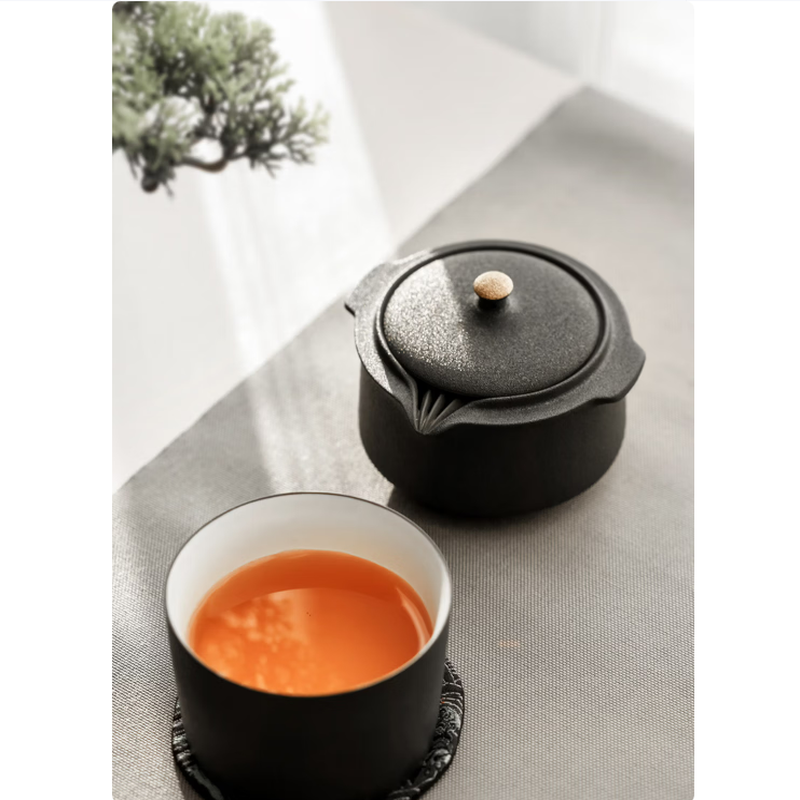 万仟堂单人旅行茶具一壶一杯快客杯功夫茶具茶壶茶杯天时地利快客杯高清大图