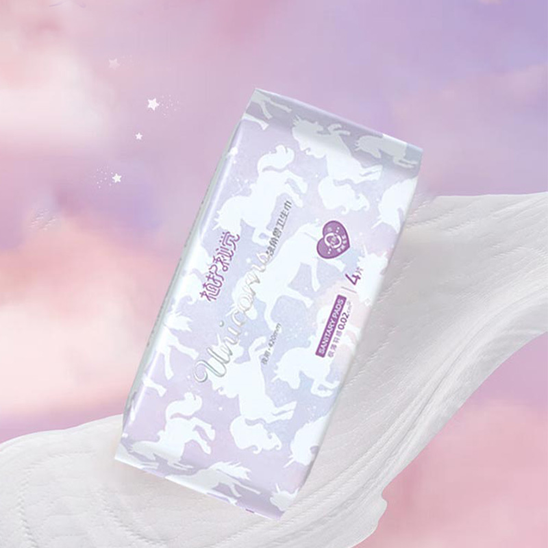 植护卫生巾4片/包*5包秘觉独角兽夜用ZH321N5高清大图