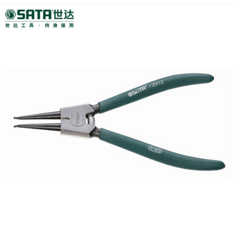 世达工具德式轴用直口卡簧钳 5寸72011