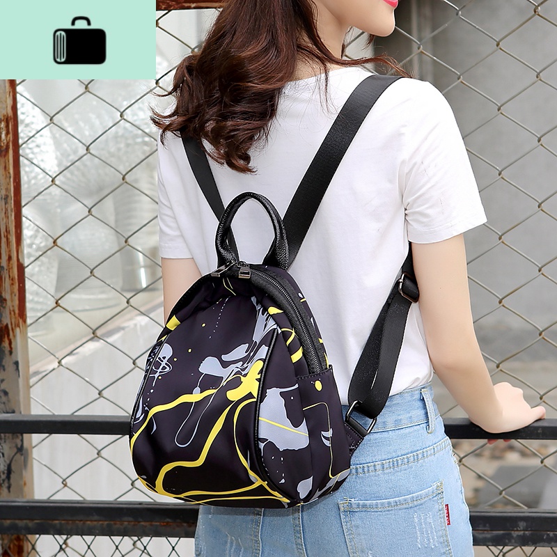 防水尼龙牛津布双肩包女小包2020新款时尚百搭轻便帆布女士小背包NEW LAKE