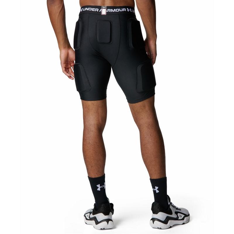 安德玛(under armour)男士运动中裤速干透气舒适防滑训练健身裤高清大图