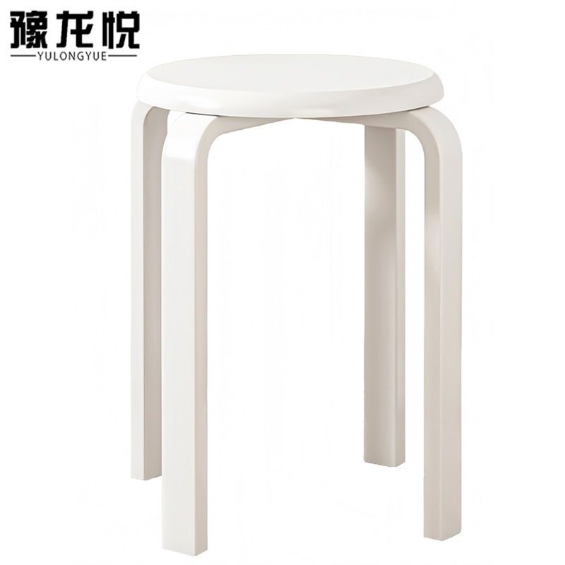 豫龙悦木质圆凳高清大图