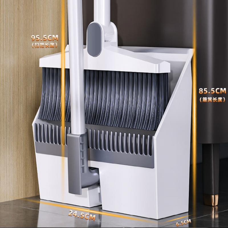 太太乐扫把簸箕套装 家用旋转防风梳齿型笤帚大方斗簸箕两件套