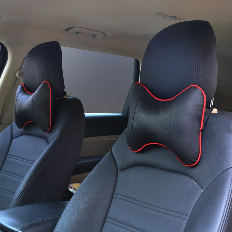 敬平汽车头枕护颈枕颈椎枕记忆棉车用座椅枕头车载腰靠枕一对车内用品