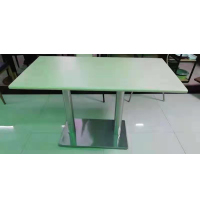 OFFEEL定制餐桌 方形桌子桌子1200*700 不锈钢盘腿 yc