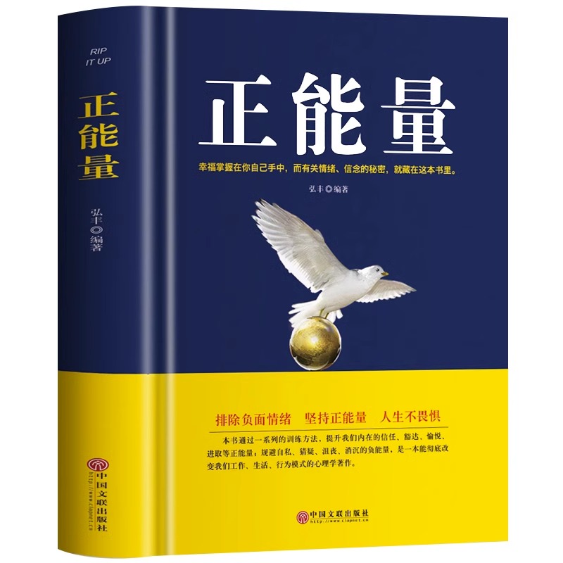 [正版] 正能量 负面情绪正面解决焦虑症缓解心灵鸡汤心灵成长与修养的书籍 职场抑郁症治疗解压心理疏导青少年成功励志青春高清大图
