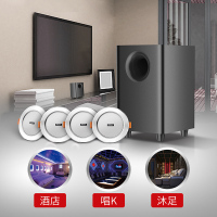 爱浪(Avlight)CK-205T 吸顶式2.1客厅音响KTV钢琴漆音箱套装家庭影院电视音响HIFI级音效