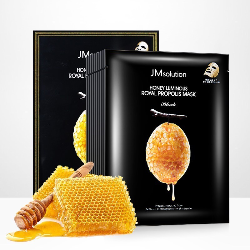JMsolution 肌司研莹润蜂胶面膜 30ml*10片 JM面膜 水光蜂蜜面膜 补水保湿 韩国进口高清大图