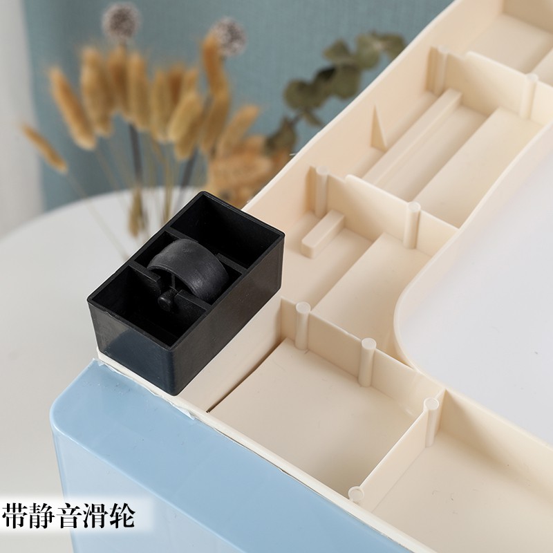 加厚抽屉式收纳柜塑料五斗宝宝衣柜婴儿童玩具整理箱多层储物柜子 三维工匠高清大图