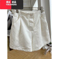 YIBUSHENG大码胖mm休闲工装短裤女季新款时尚韩版百搭高腰显瘦阔腿裤子潮