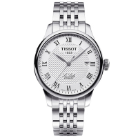 天梭(TISSOT)力洛克系列 经典复古表盘 全自动男女机械表 情侣腕表