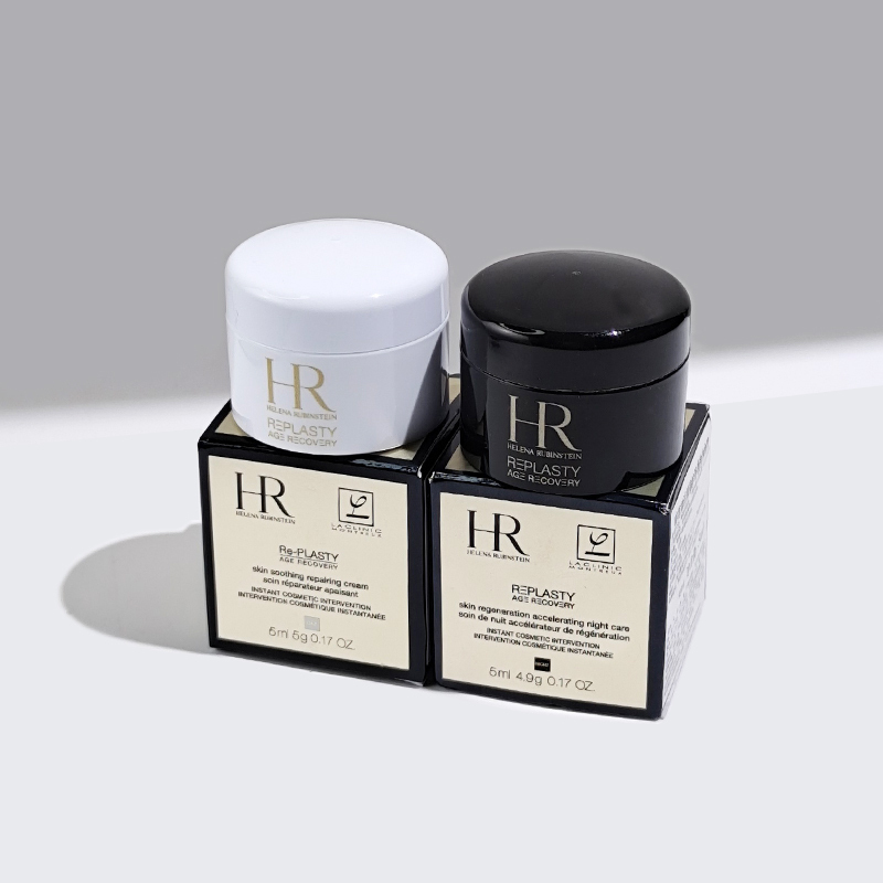 赫莲娜黑白绷带面霜套装 抗皱紧致 护肤品小样(黑绷带面霜5ml+白绷带面霜5ml)高清大图