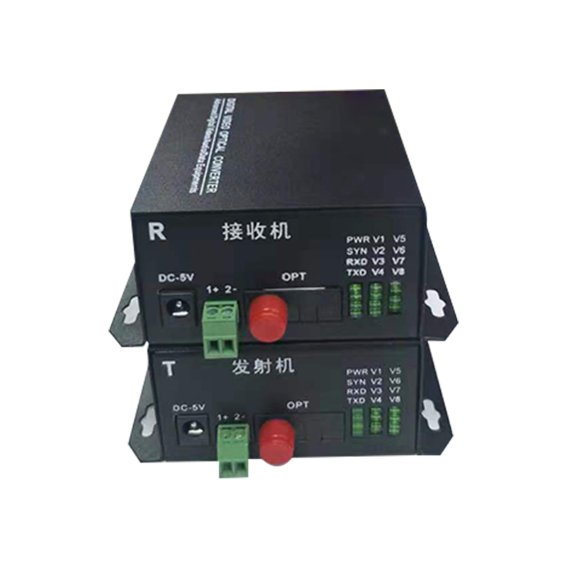 迪信光谱 8口交换机模拟视频传输光端机 OYD-4E08D 台高清大图