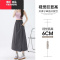 YIBUSHENG灰色工装裙裤女季薄2024新款高腰休闲a字半身裙宽松冰丝阔腿裤