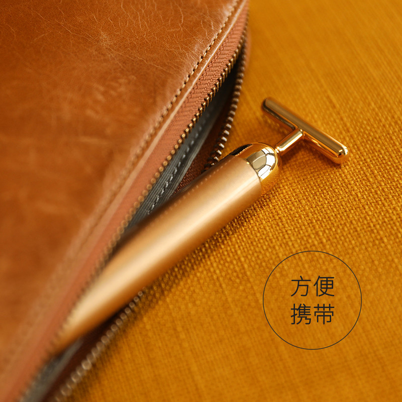 倍轻松(Breo) 美容仪 头部的脸部 mini T型头设计 360度防水设计 便于携带 黄金美容棒按摩器1