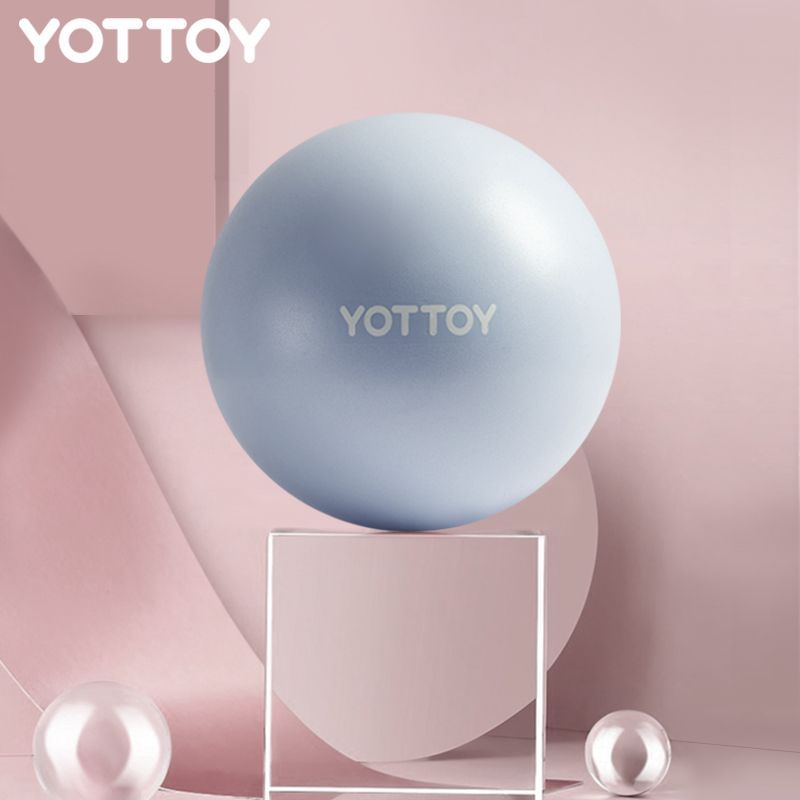 yottoy瑜伽球小球普拉提训练盆底肌健身核心俞珈器材弹力球运动小球 海天蓝【直径25cm】