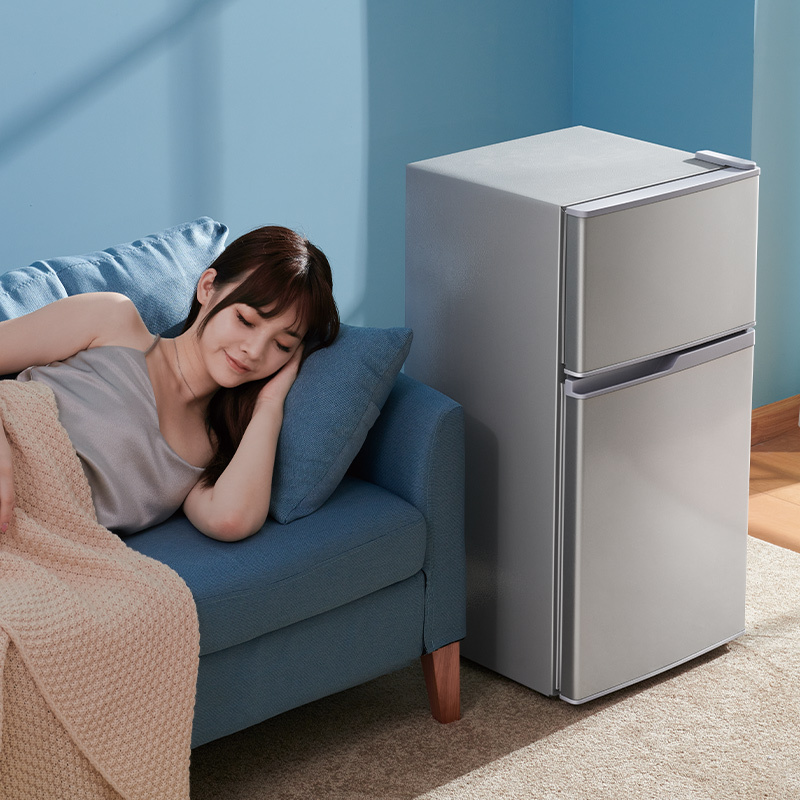 308|冰箱家用小型双开门租房用冷藏冷冻单人宿舍节能迷你小电冰箱oo1