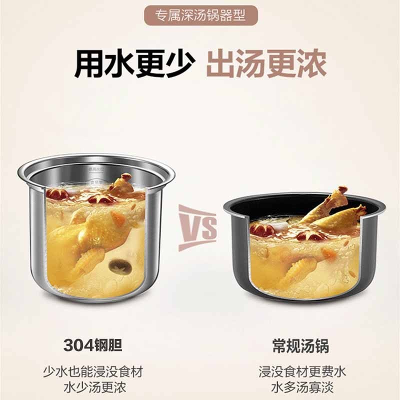 苏泊尔(SUPOR) SY-50FC08 QC系列 电压力锅5升一锅双胆深锅浓汤美味智能电压力锅高清大图