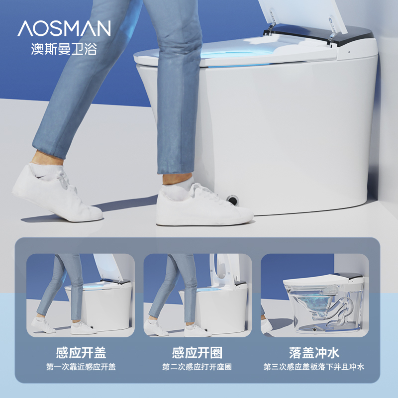 澳斯曼卫浴(AOSMAN)全功能家用坐便器停电可冲水即热式智能马桶G9-D