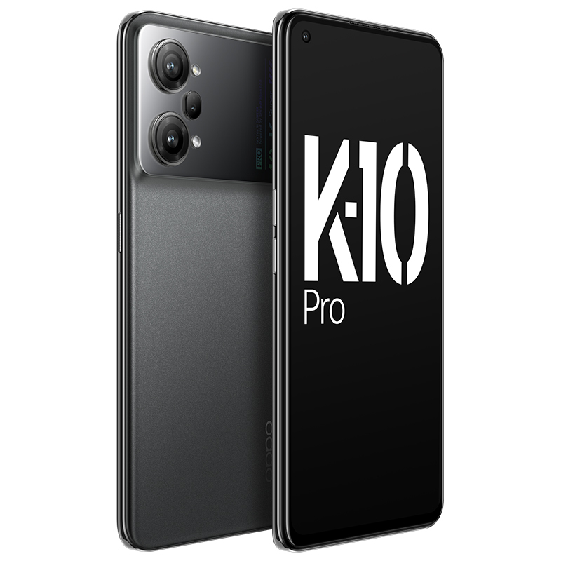 OPPO K10 Pro 钛黑 8GB+128GB 5G全网通手机 高通骁龙888旗舰处理器 80W超级闪充 5000mAh大电池 索尼IMX766 OIS主摄高清大图