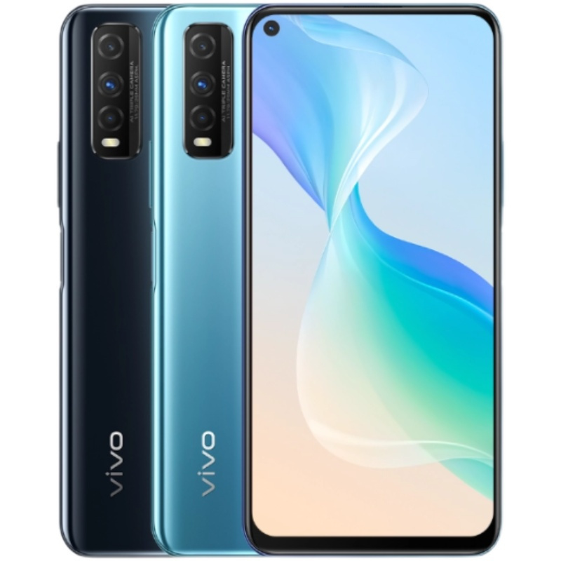 [送耳机 壳膜]vivo y50t 8gb 128gb 蓝色 骁龙720g处理器 全网4g 18w