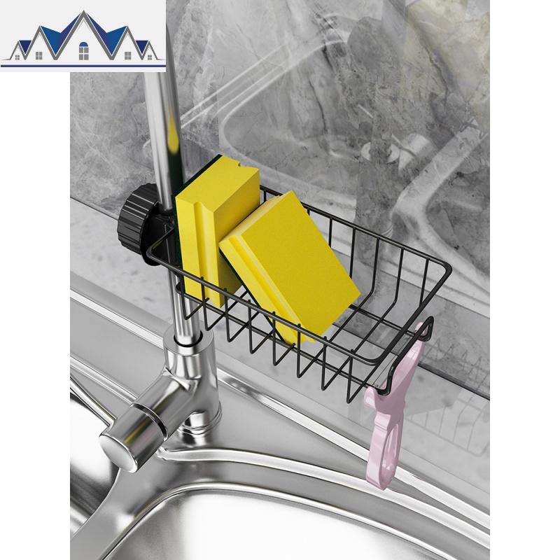 304不锈钢 水龙头置物架厨房用品家用大全水水池收纳沥水篮 三维工匠高清大图