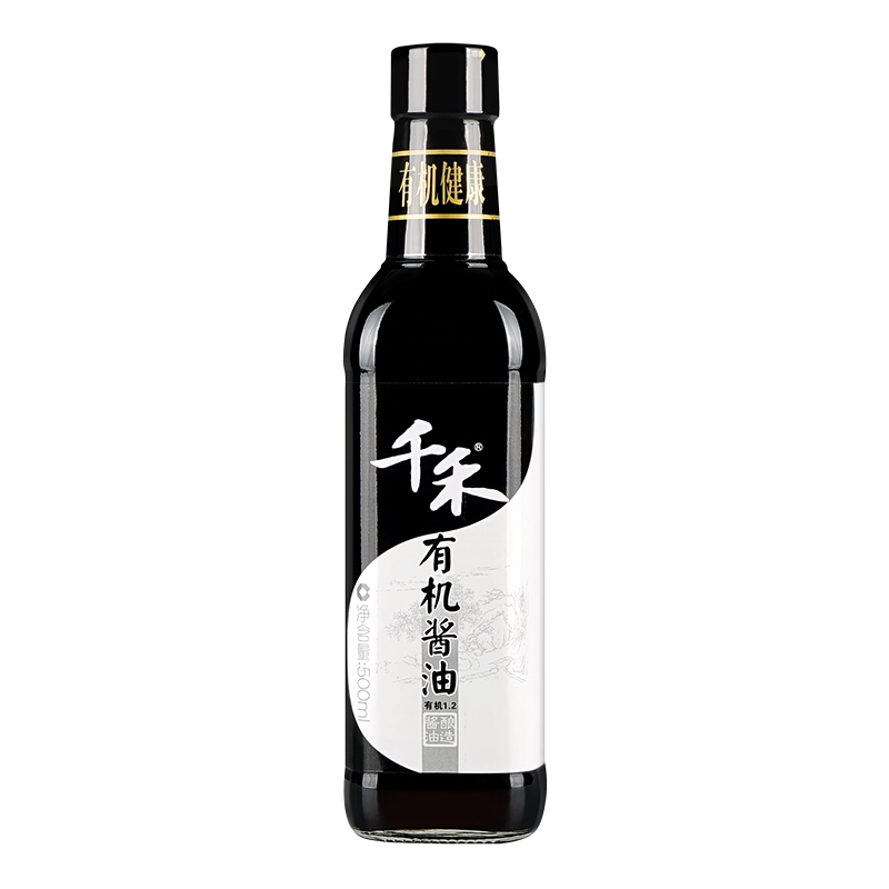 千禾 有机酱油 特级生抽 有机认证酿造酱油 500ml 炒菜煮面拌饭调味烹饪伴侣