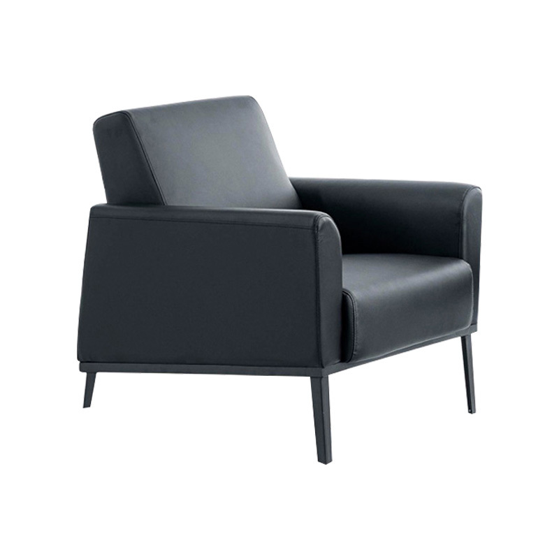 慧采云办公家具办公沙发简约现代会客接待商务办公室沙发单人位
