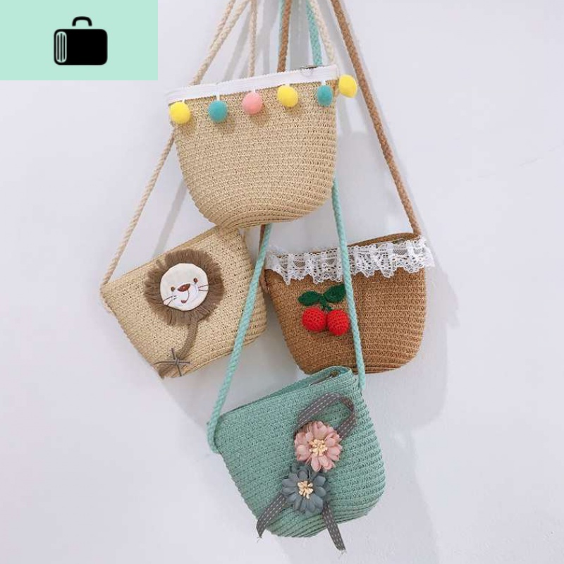 女童斜挎包包可爱公主洋气时尚小宝宝迷你零钱包儿童手工编织包包NEW LAKE高清大图