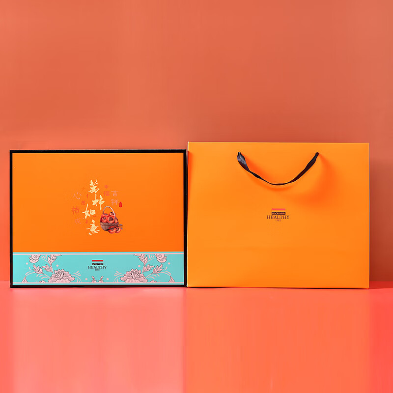 豹牌 BP-T30套装 橙色 保温壶 保温杯304不锈钢 万柿如意礼盒套装 800ml高清大图