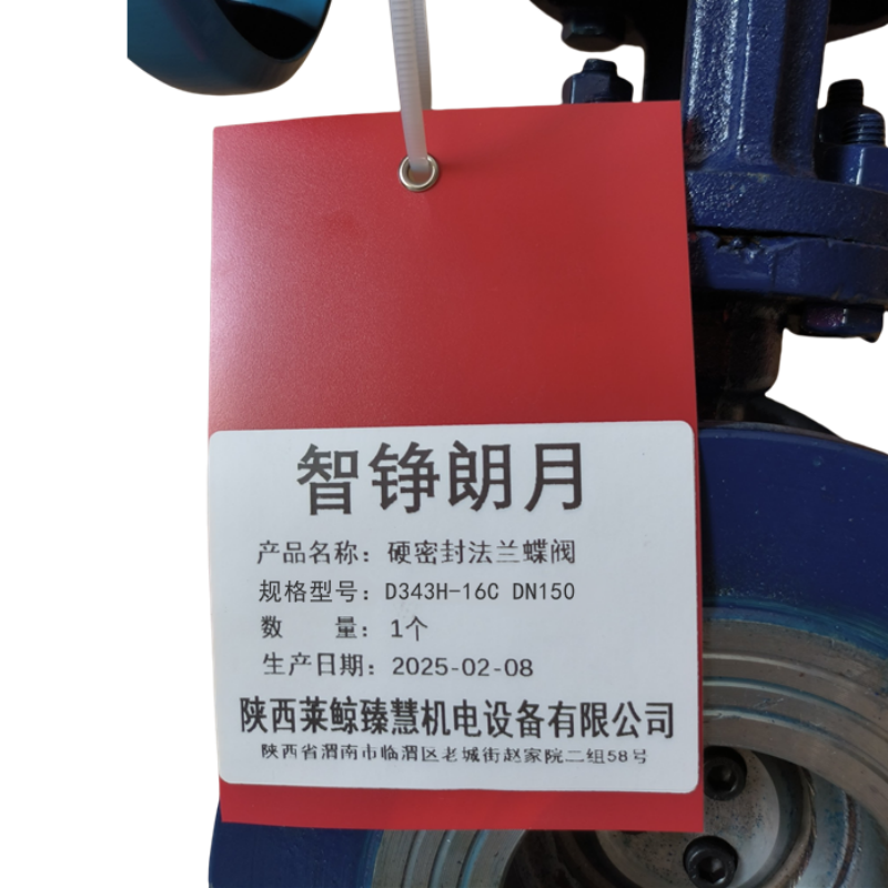 智铮朗月 硬密封法兰蝶阀 D343H-16C DN150 个高清大图