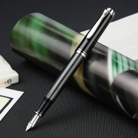 百利金(Pelikan )M405银夹镀金笔尖树脂笔杆墨水笔钢笔