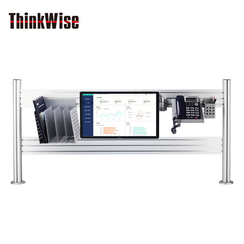 ThinkWise 慧想 桌面双层屏风支架(1200~1600mm)G-穿孔/C-夹具 CPF-02