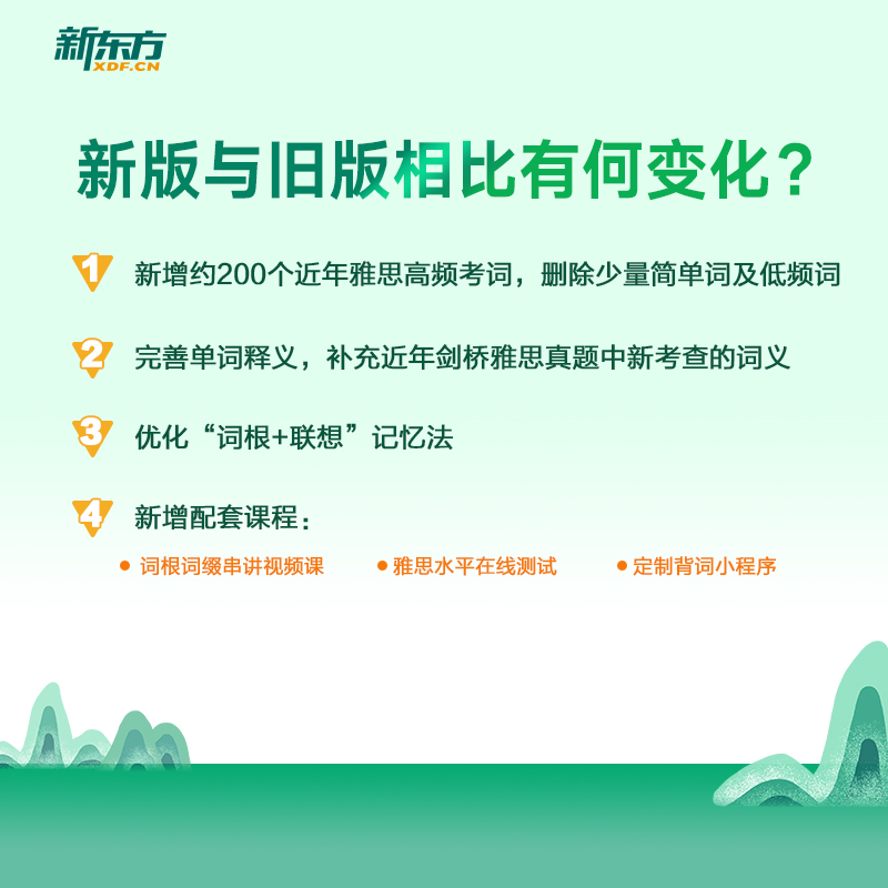 [正版] 雅思词汇词根+联想记忆法 乱序便携版 俞敏洪 英语单词记忆 雅思考试单词词汇书籍 IELTS雅思词汇书英高清大图