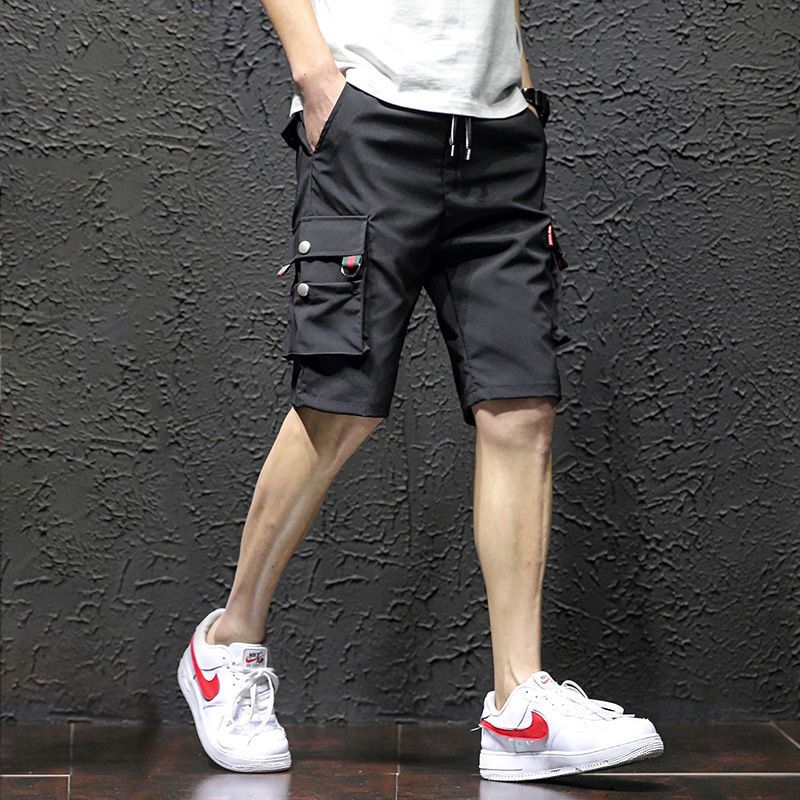 真维斯短裤男士2022夏季新款宽松工装裤运动休闲五分裤子外穿中裤