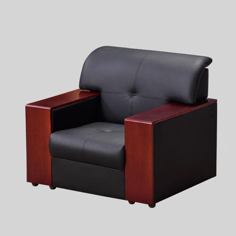 圣斯顿SD-SF9075BK 单人位西皮沙发900*750*830mm(单位:张)黑色高清大图